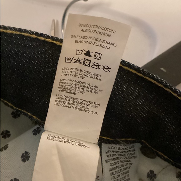 LUCKY BRAND  VINTAGE STRAIGHT JEANS SZ 36x32 - Picture 7 of 8